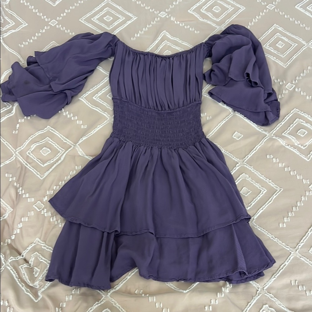 Forever 21 Lavender Off-Shoulder Top